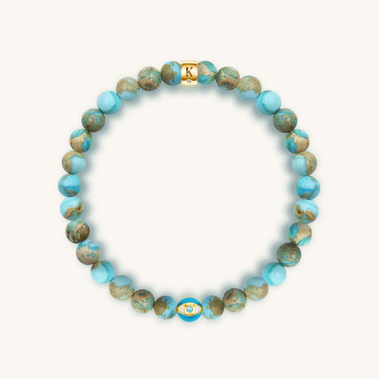 Divine Healing - Turquoise December Birthstone Evil Eye Bracelet