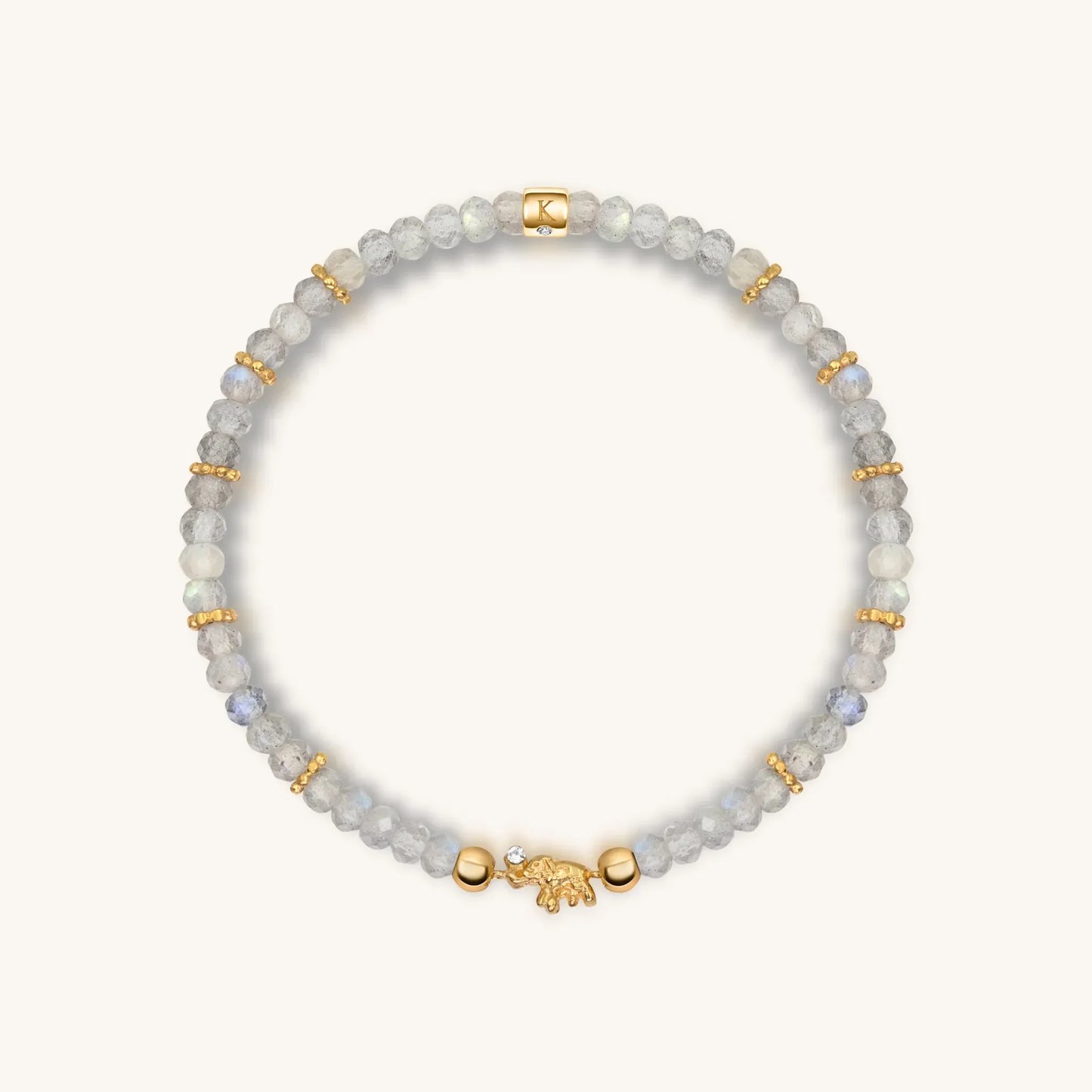 Fierce Spirit - Tiger's Eye Labradorite Pyrite Triple Protection Bracelet Stack