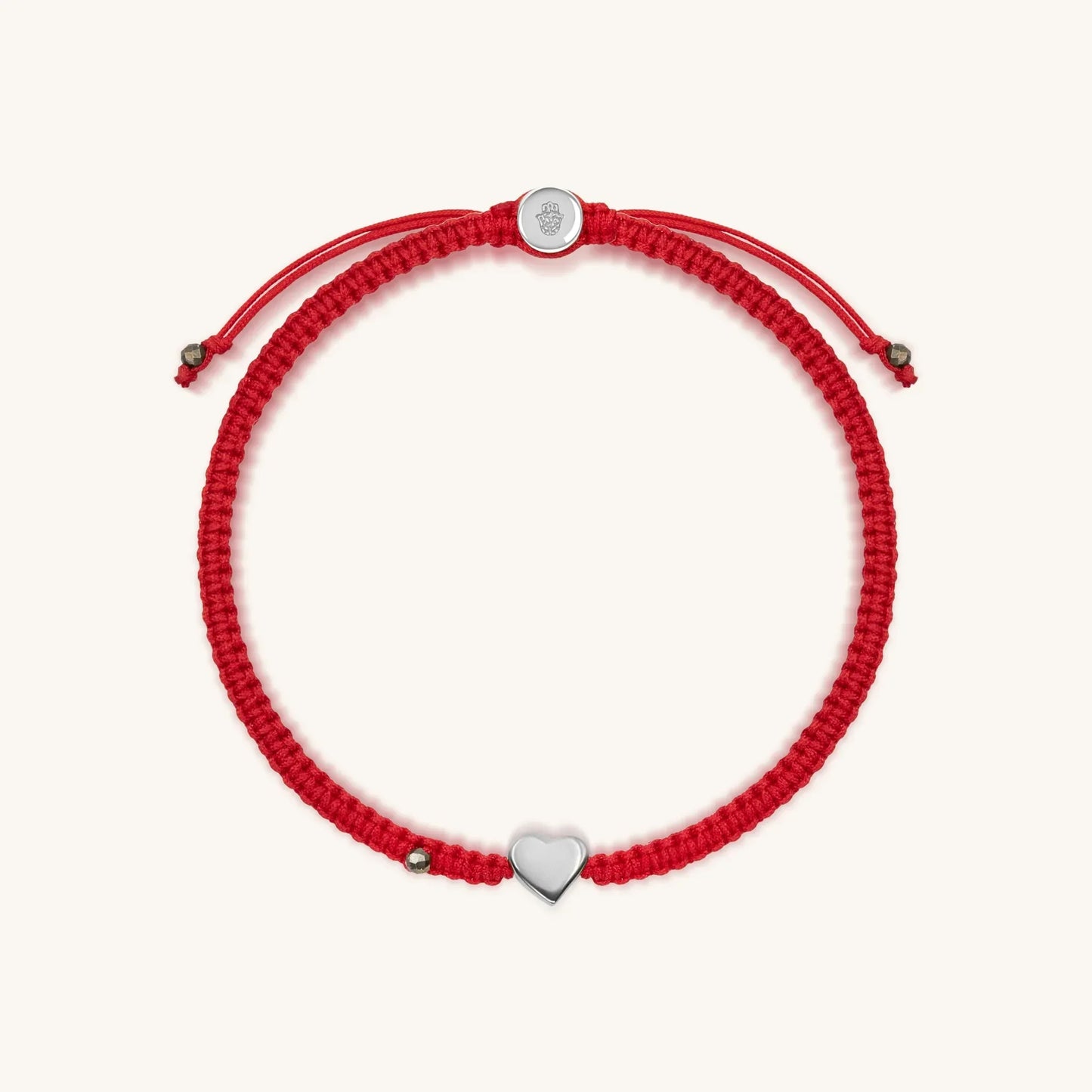 Protected by Love Red String Heart Charm Bracelet