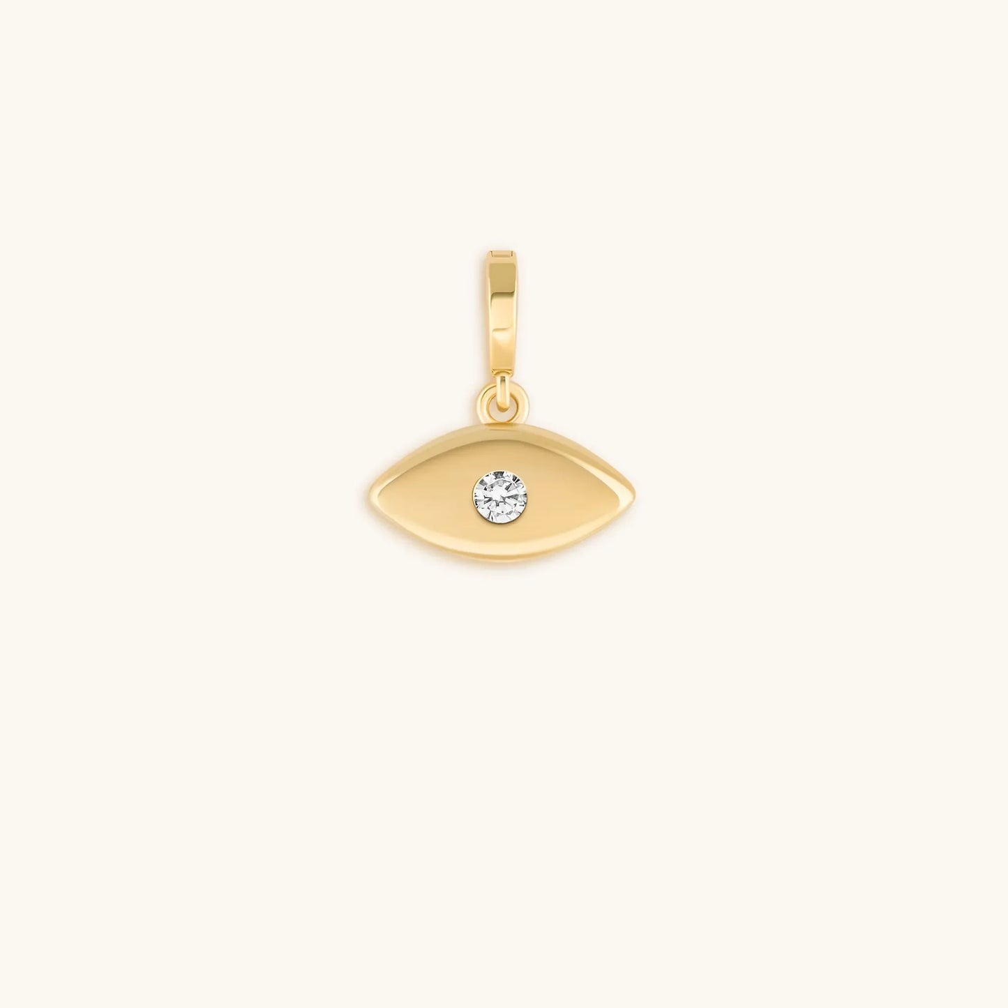 Positivity Protector Evil Eye Charm — 18K Gold & Rhodium Plated Charm