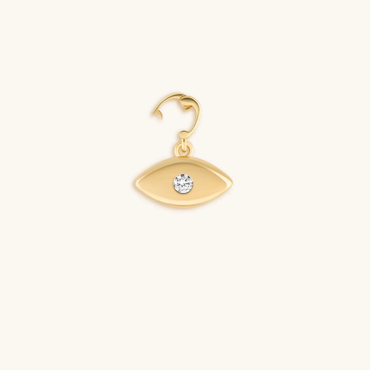 Positivity Protector Evil Eye Charm — 18K Gold & Rhodium Plated Charm