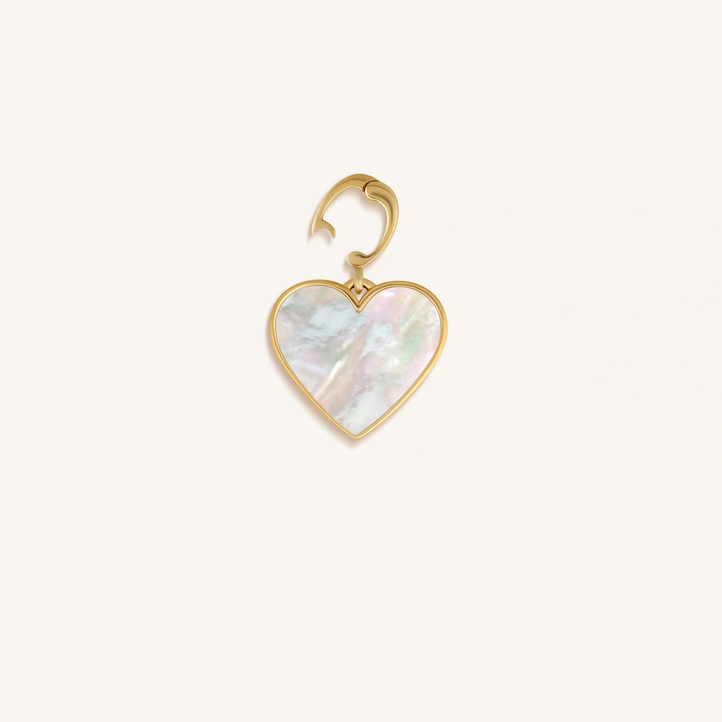 Intuitive Beauty Mother of Pearl Engravable Charm — 18K Gold-Plated