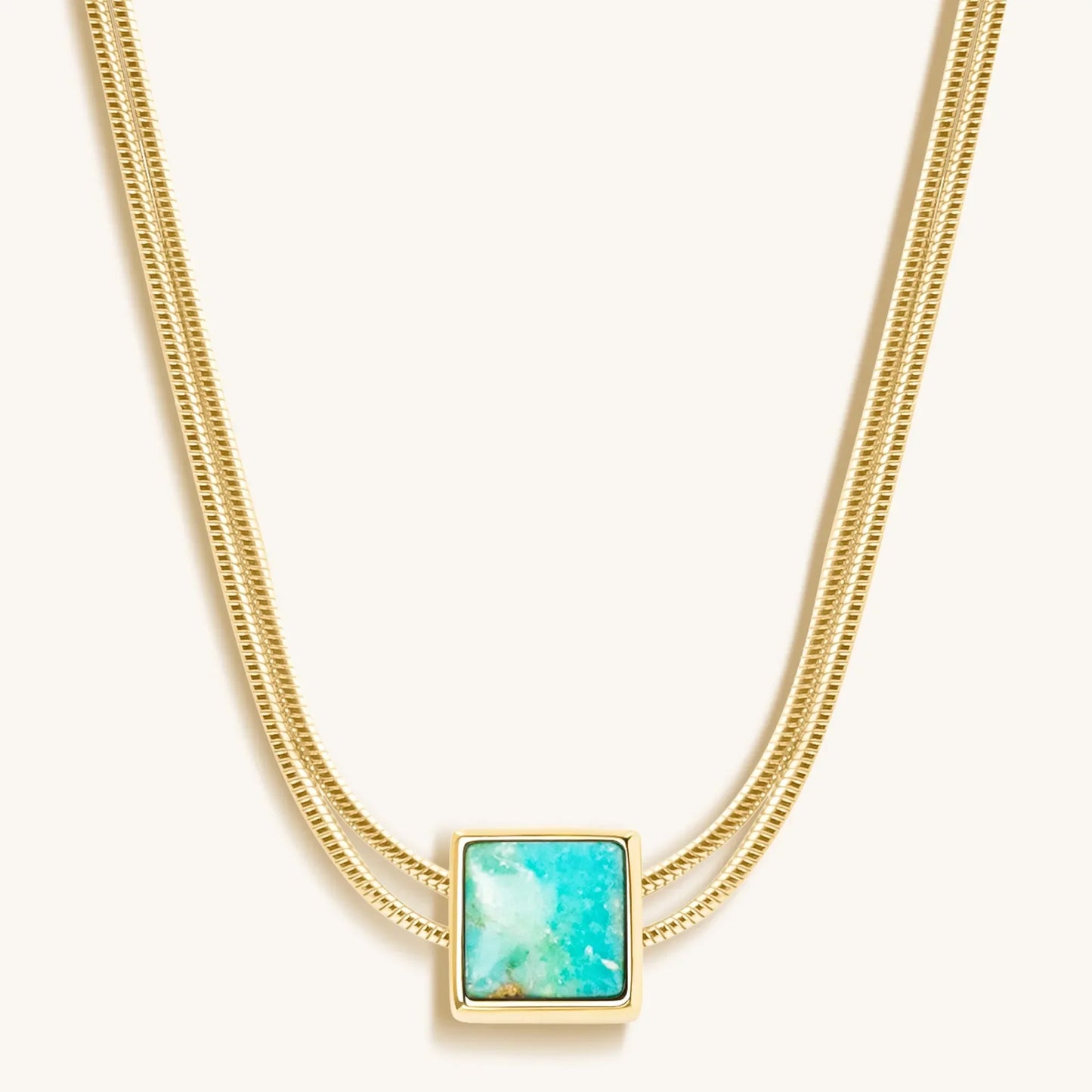 Soothe & Heal Turquoise Evil Eye Necklace — December Birthstone