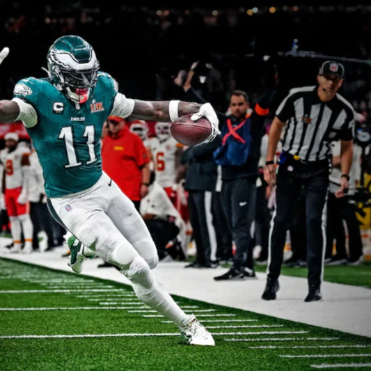 A.J. Brown Super Bowl LIX Touchdown Photo – Philadelphia Eagles