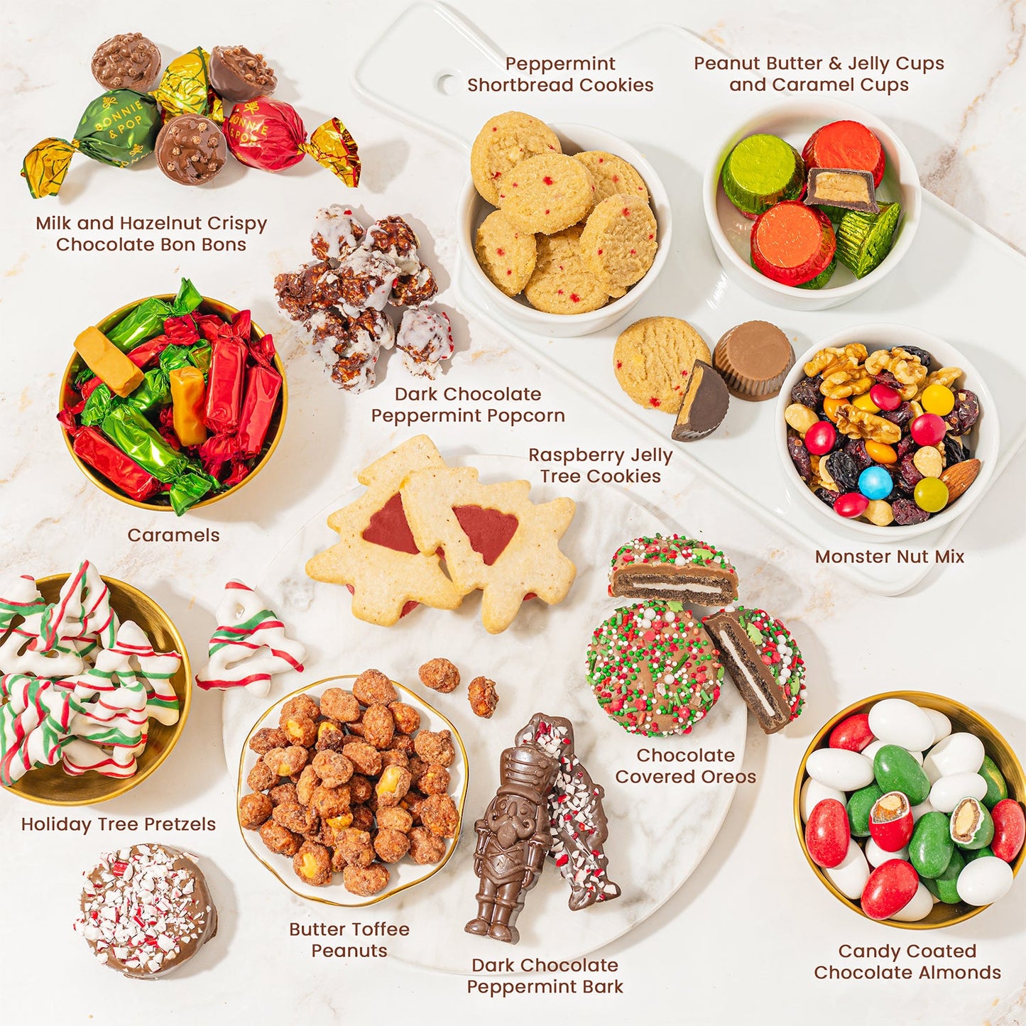 Three-Tier Holiday Chocolate Tower – Assorted Treats