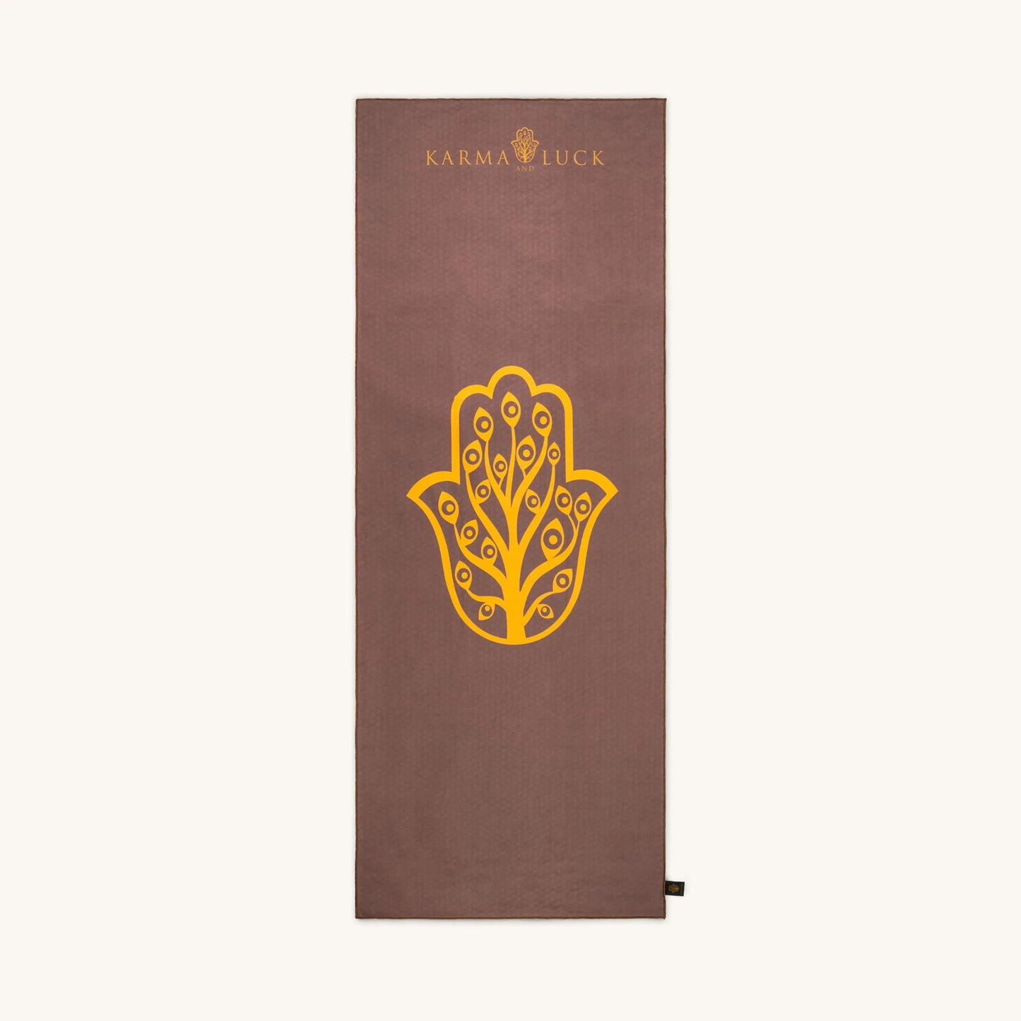 Grounded Grace Yoga Towel — Slip-Resistant Terry Suede Mat Towel