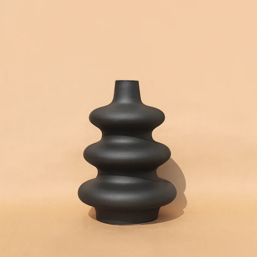 Big Mezo Sculptural Contour Vase by Osmos Studio, 12.5” Height