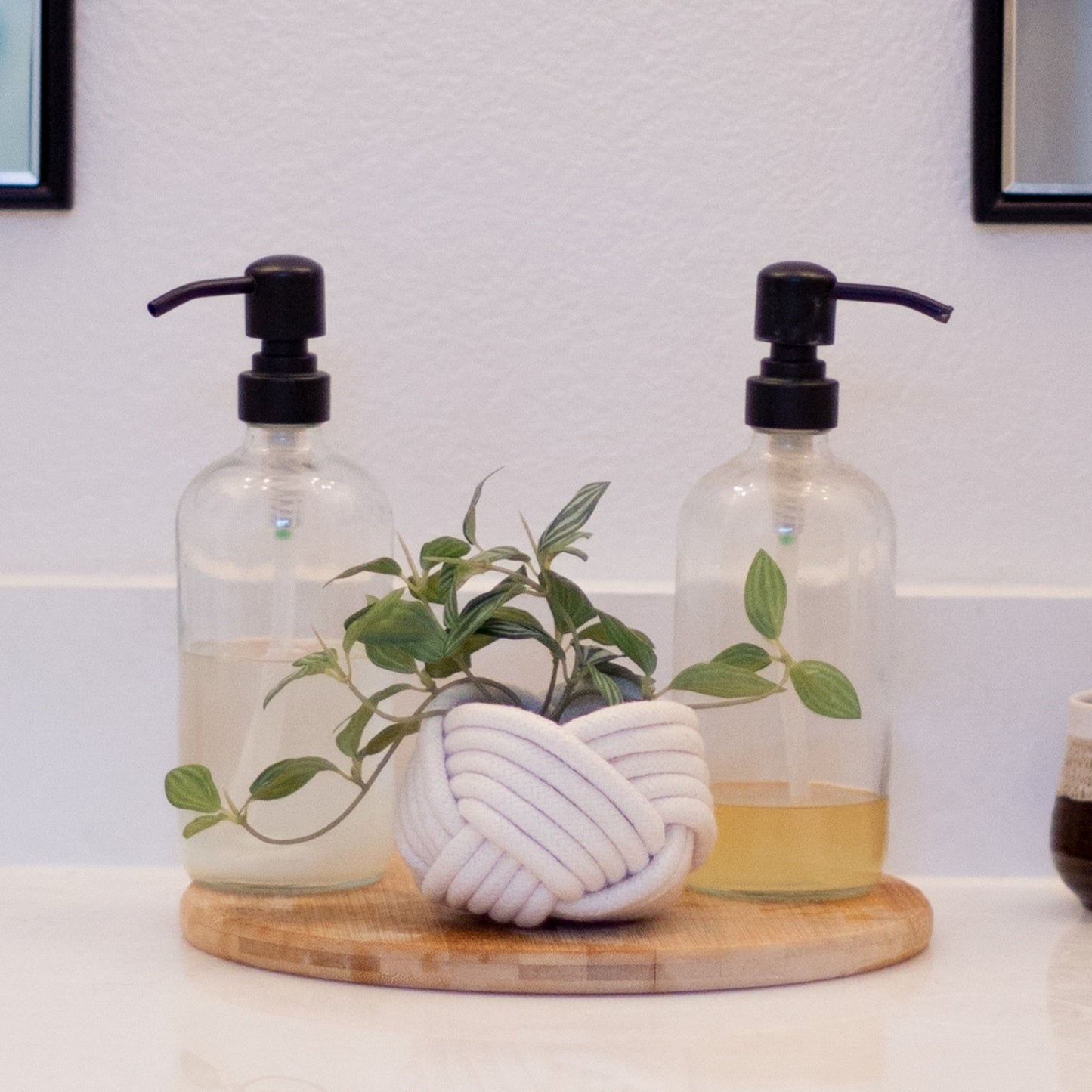 Mini Unbound Planter — White Cotton Rope