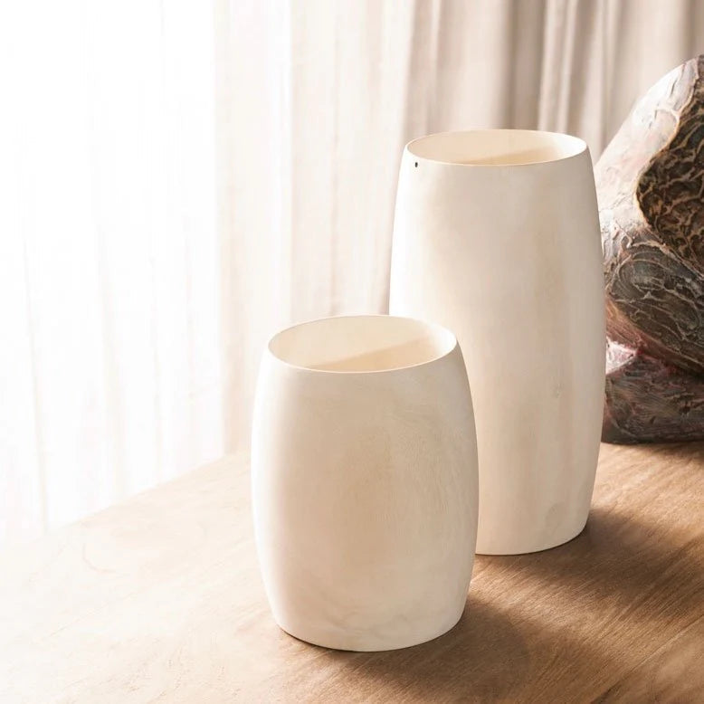Blonde Cedar Vase Hand-Finished by Itza Wood, Sustainable Timber