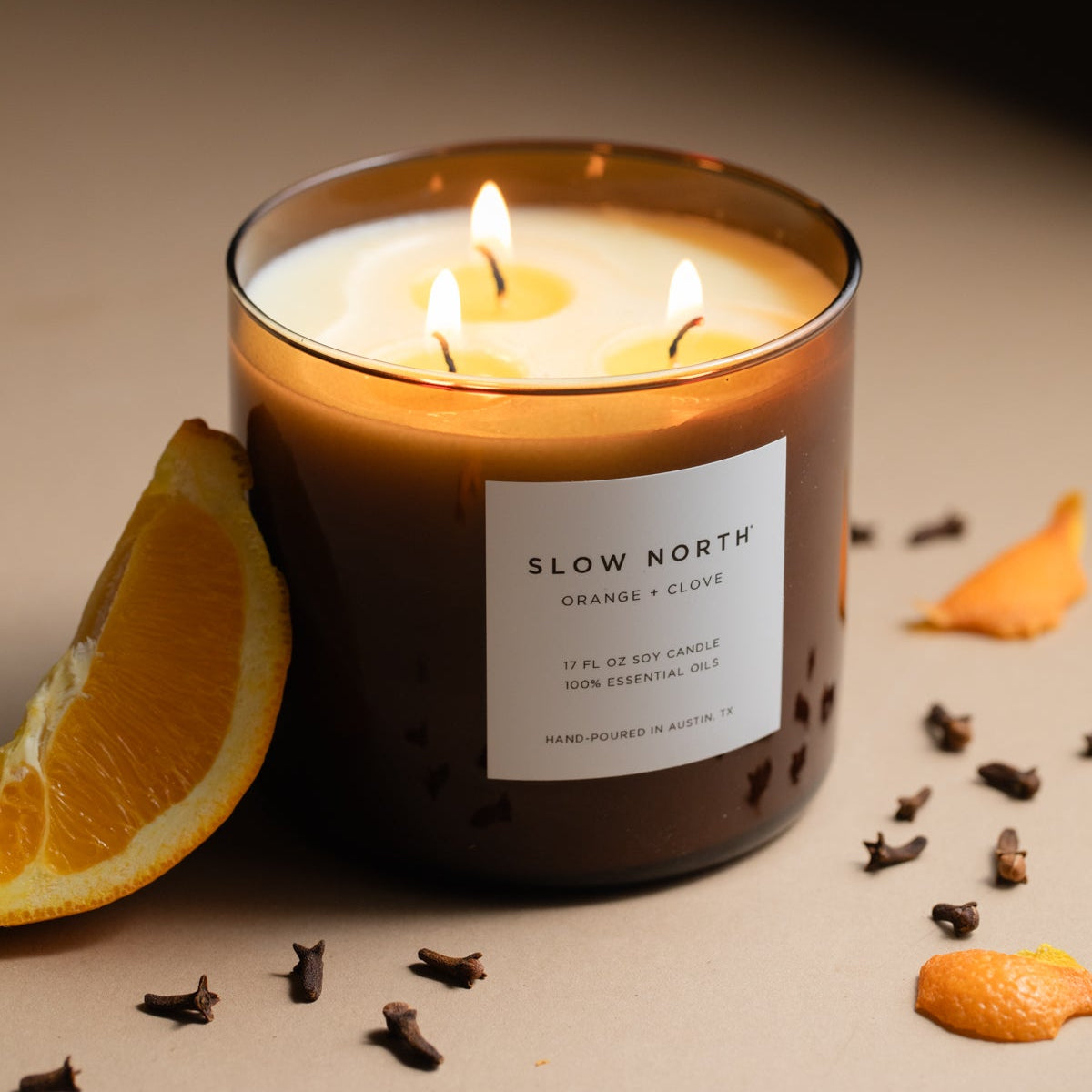 Orange + Clove Signature 3‑Wick Candle