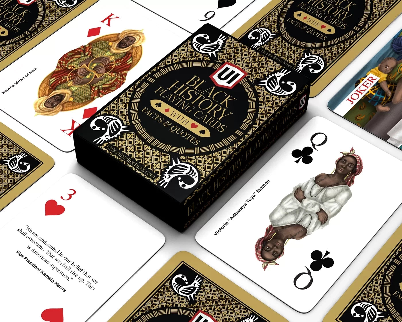 Inspiring Black History Playing Cards — Illustrated Educational Gift Set