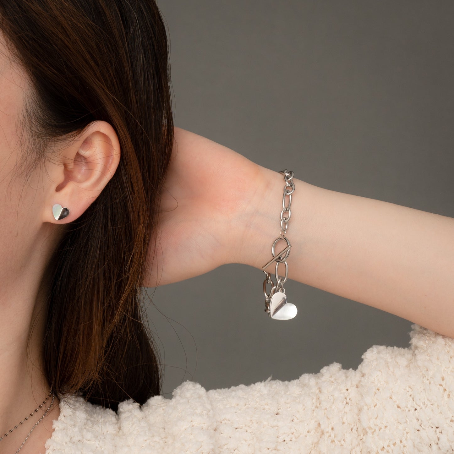 Give Hope Silver Mother-of-Pearl Stud Earrings — Gift Boxed Pair, Hope