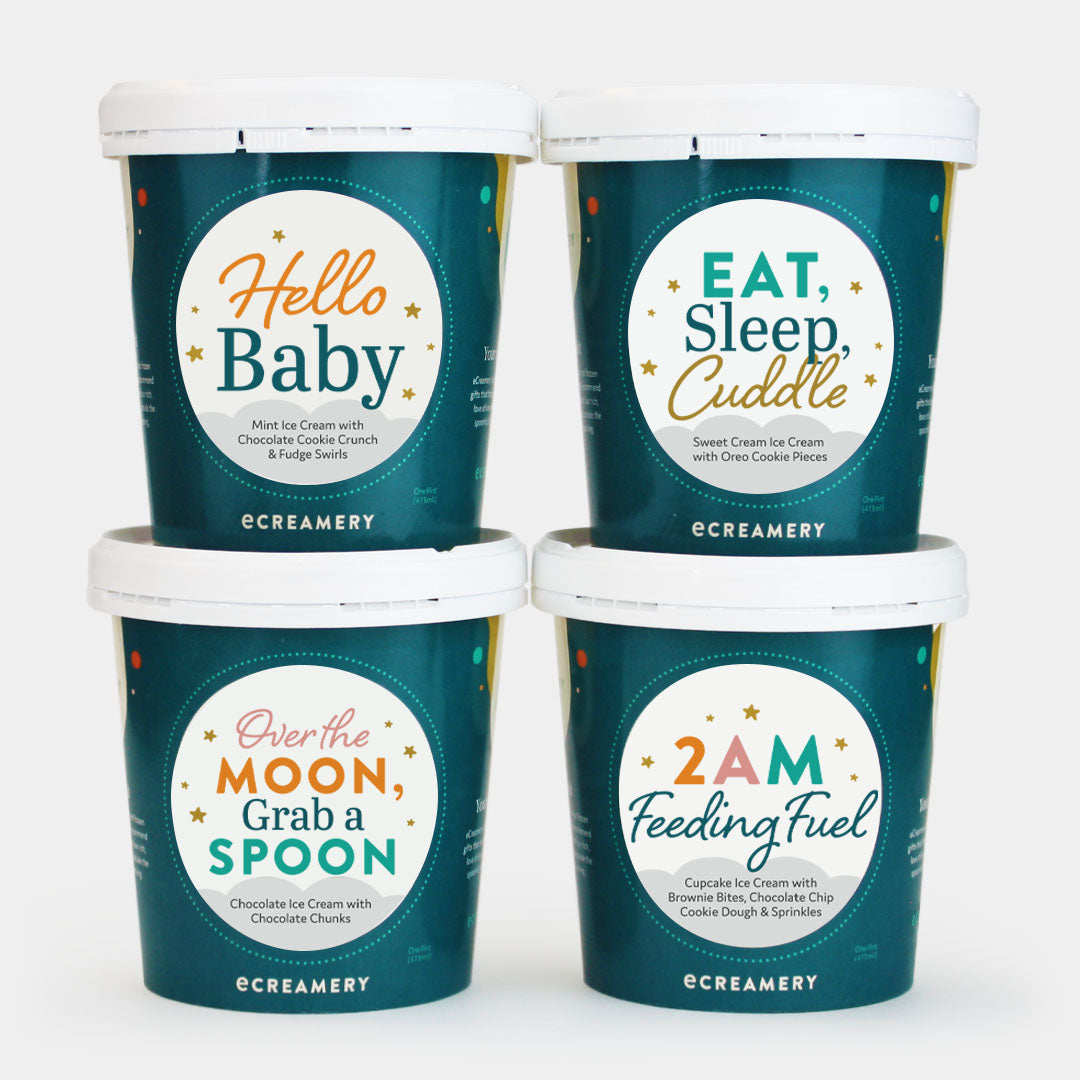 New Baby Ice Cream Gift - 4 Pints