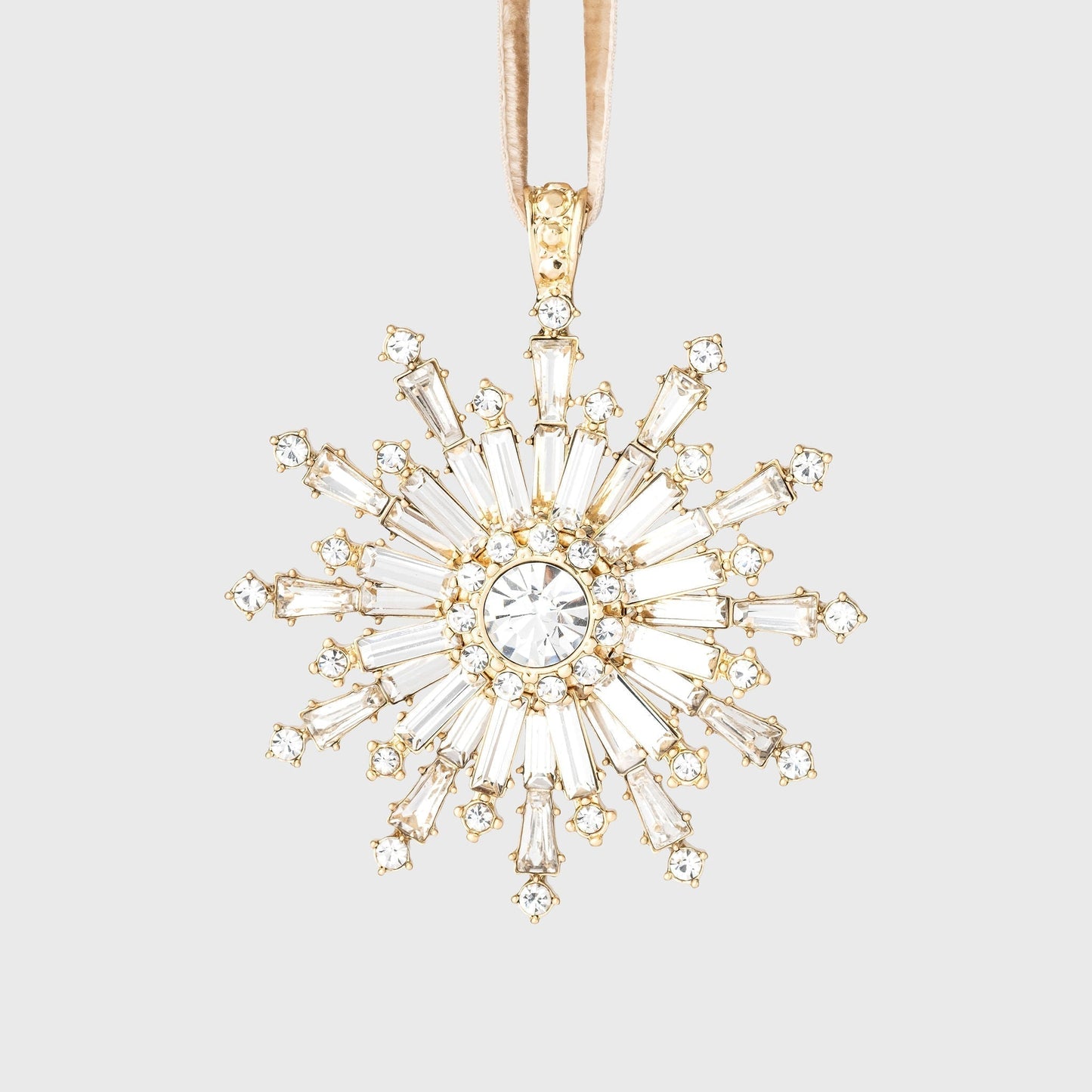 Dazzling snowflake hanging ornament, crystal