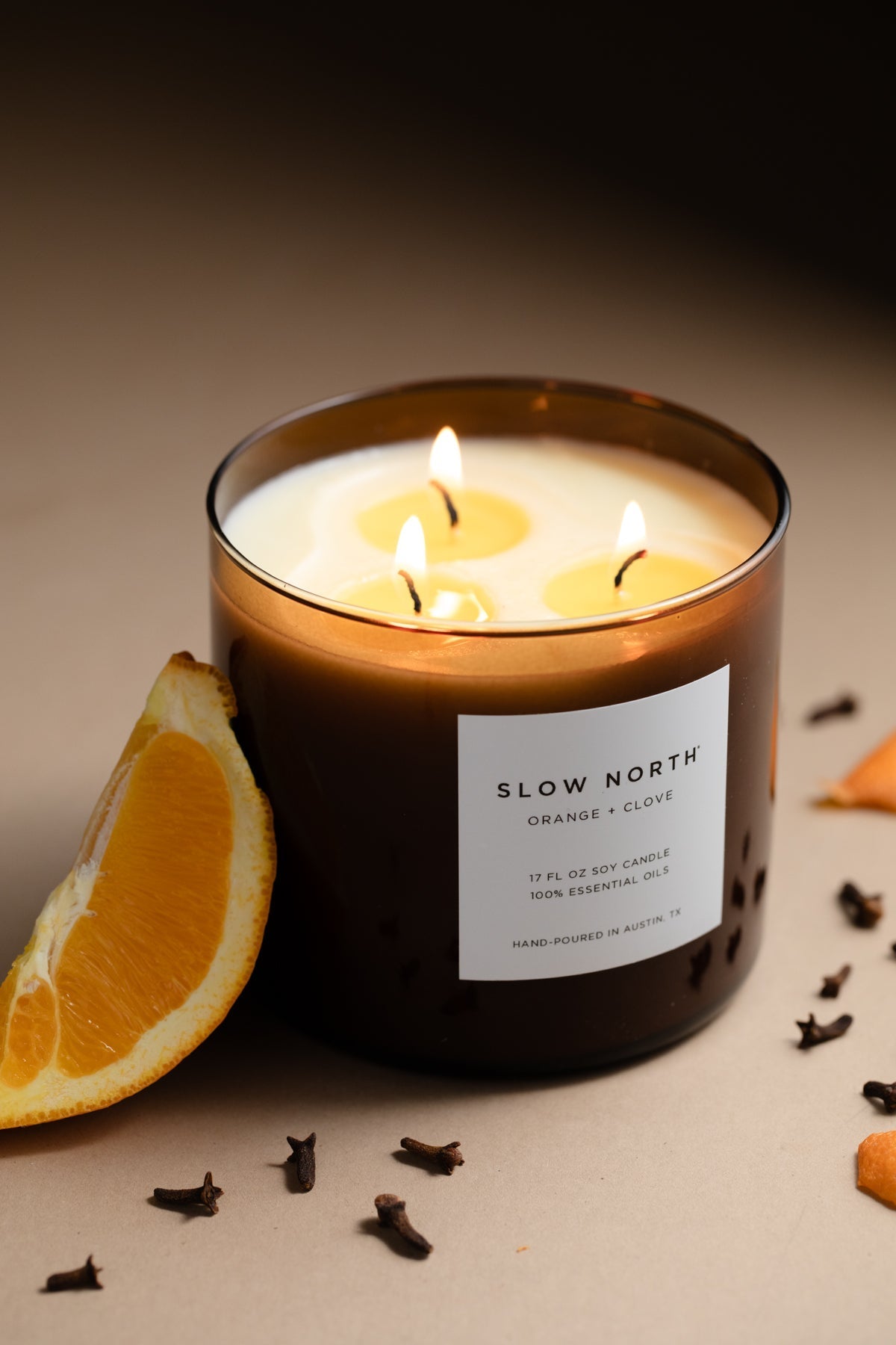 Orange + Clove Signature 3‑Wick Candle
