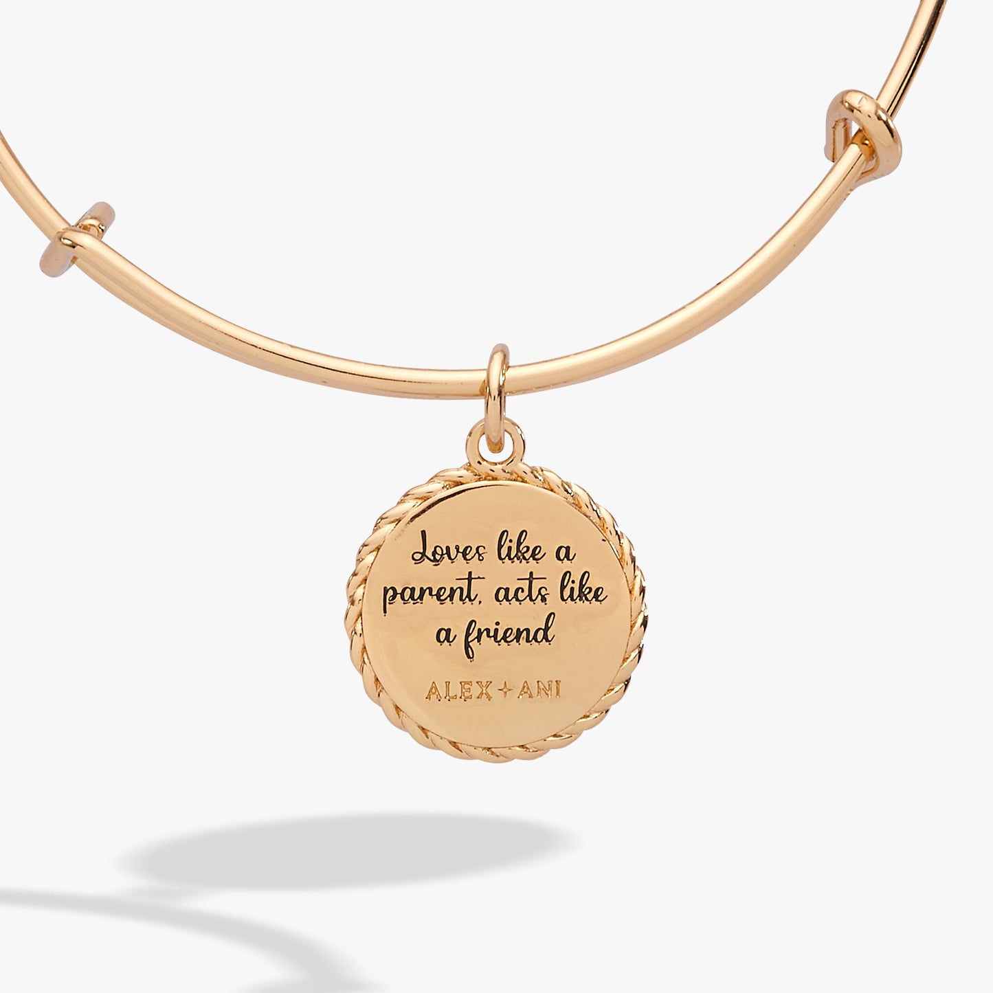Godmother Loves Like Parent Charm Bangle Bracelet Gift