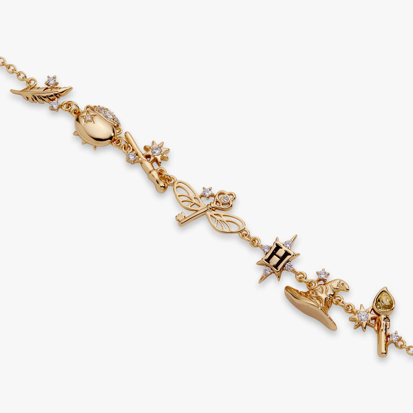 Harry Potter Mixed Icon Inline Charm Bracelet Collector Gift