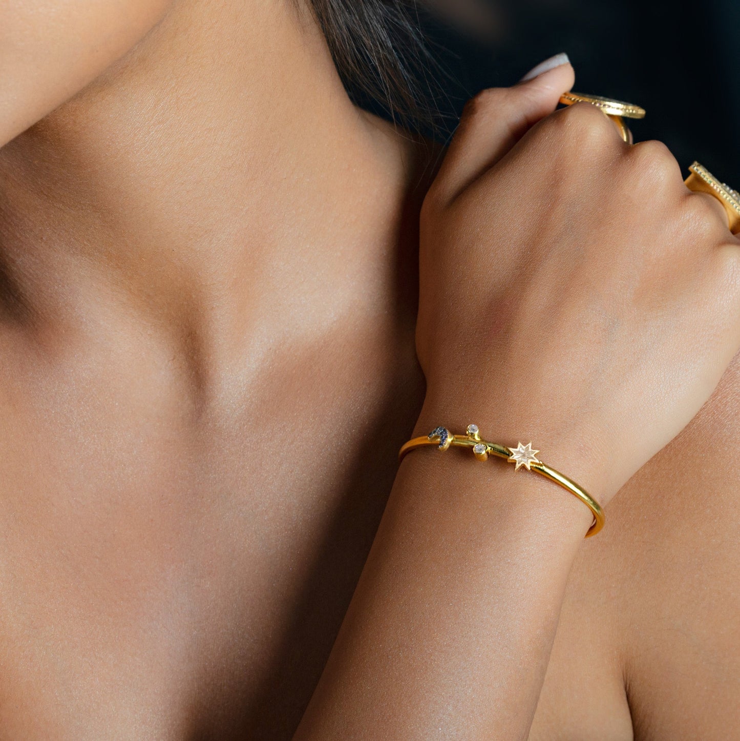 Sol Gold Vermeil Bangle Bracelet