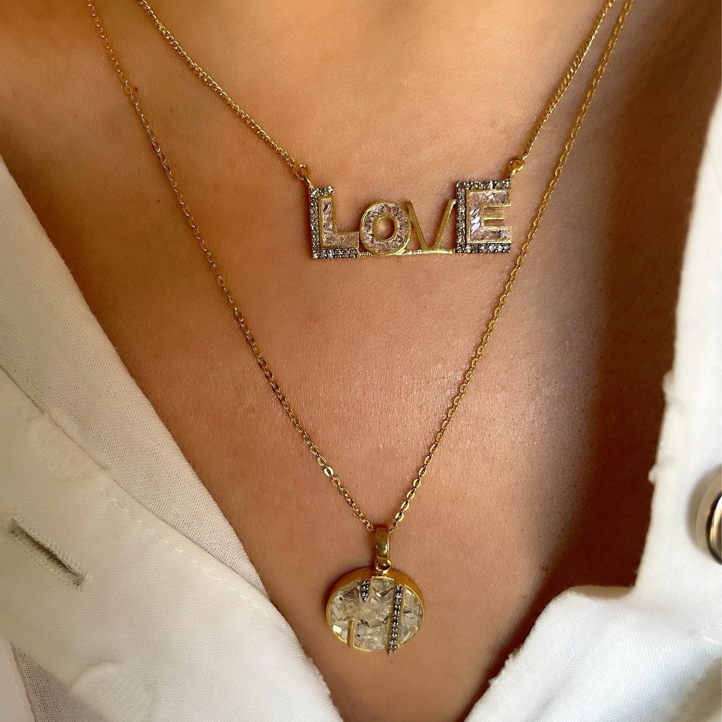 Love II Gold Vermeil Pendant Necklace