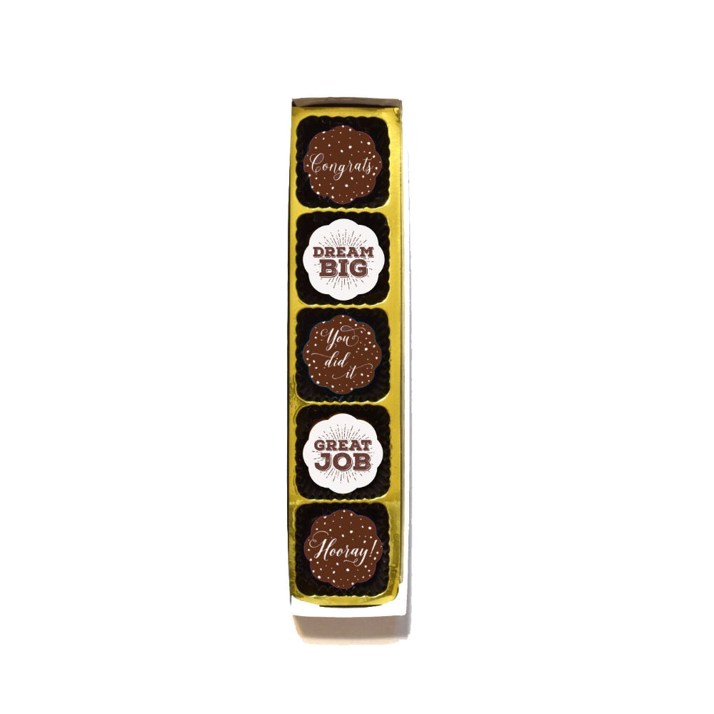 Congrats Chocolate Caramels with Fleur de Sel Celebration Gift Box