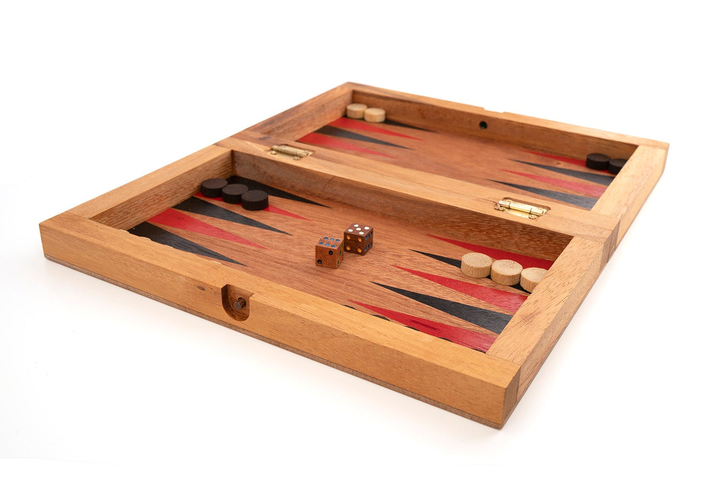 Classic Backgammon & Checkers Foldable Wooden Board Game