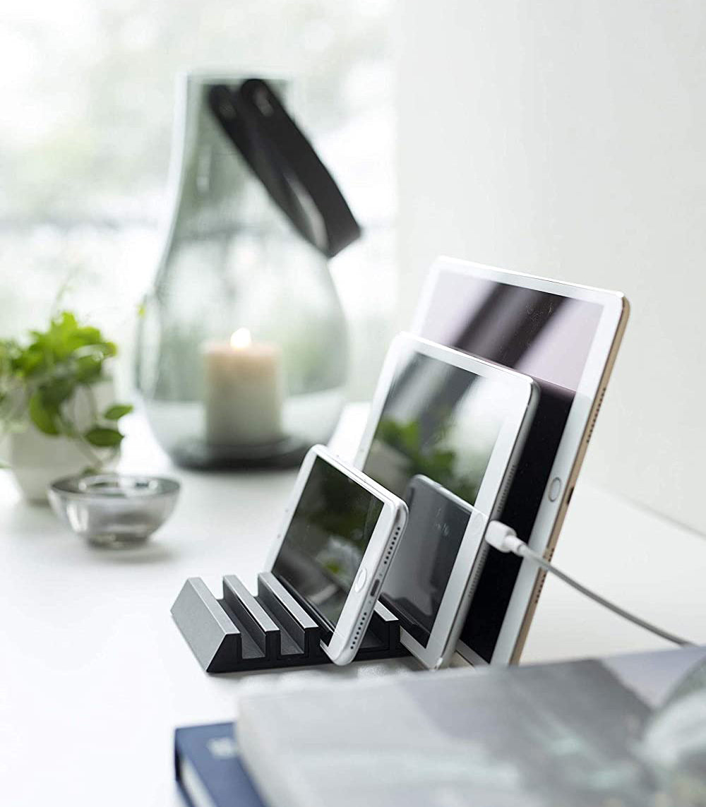 Aluminum Phone & Tablet Stand — Compact Charging Rack