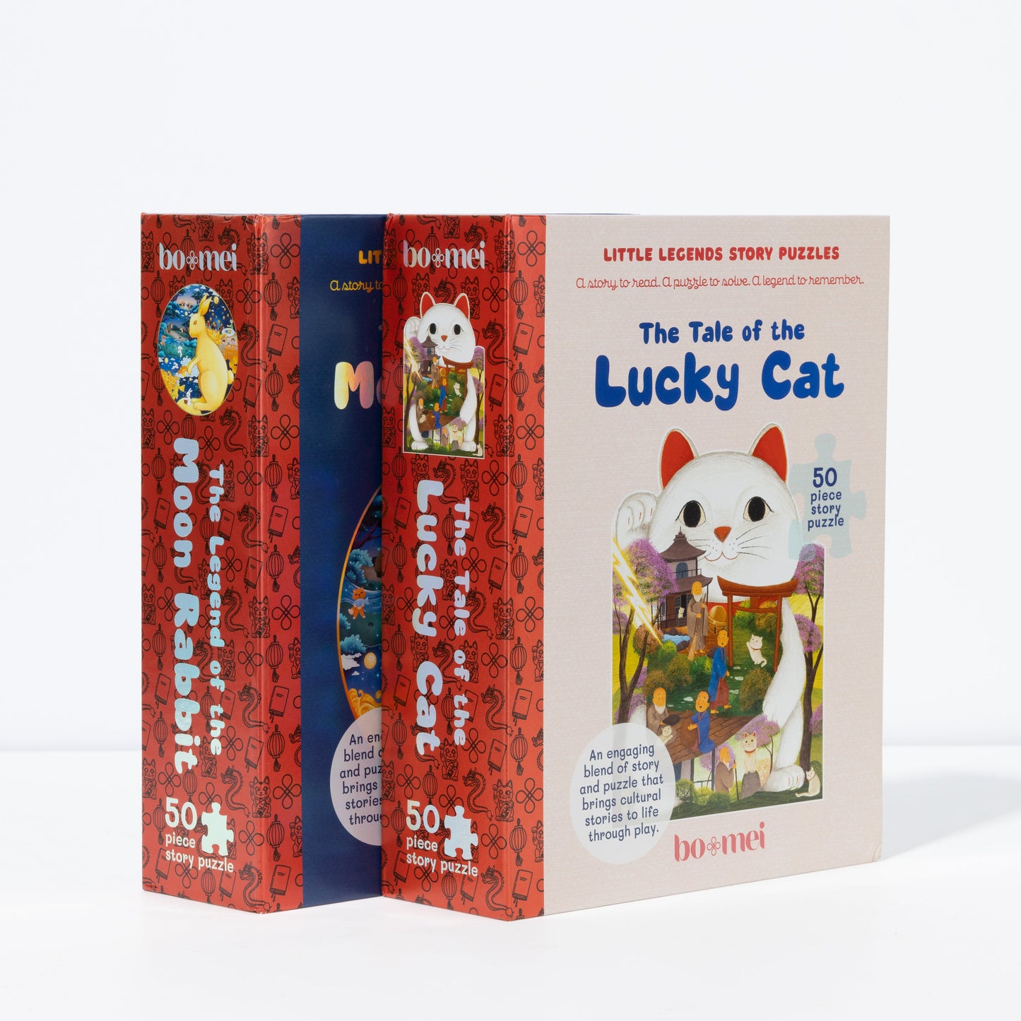 The Tale of the Lucky Cat Story Puzzle with Book and Poster