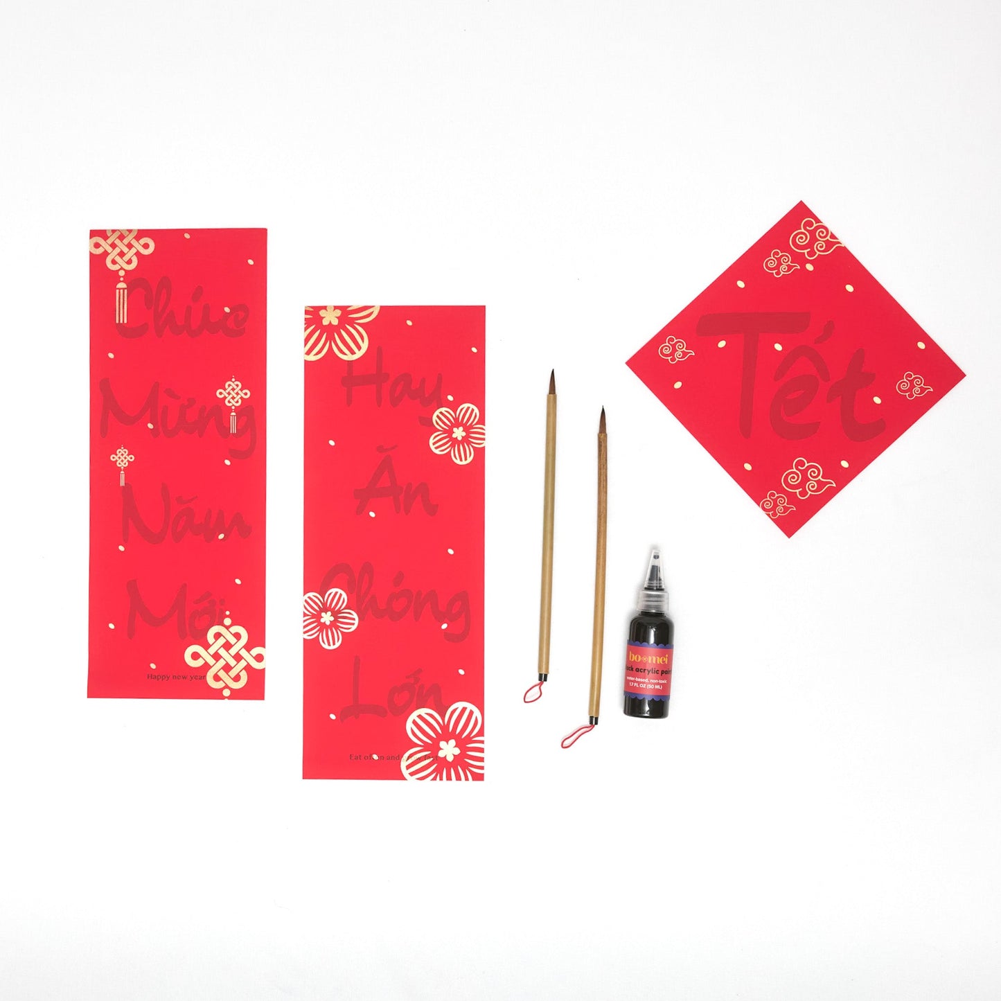 Lunar New Year Calligraphy Craft Kit for Kids and Family Fun