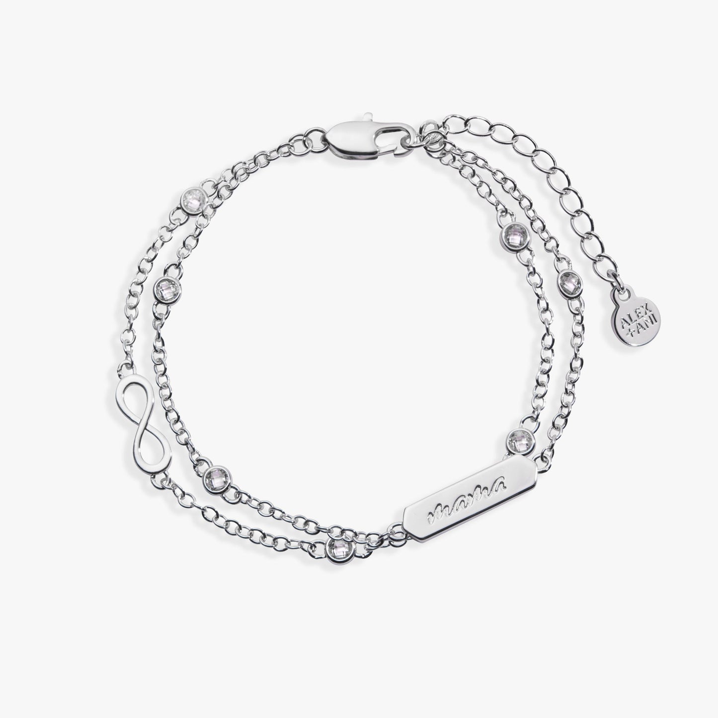Mama Infinity Double Strand Chain Bracelet Meaningful Gift