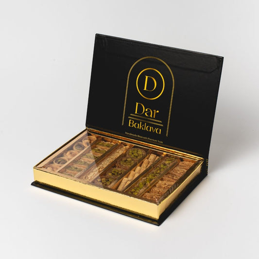 Nut Baklava Gift Box — 40-Piece Assorted Snacklava Sampler