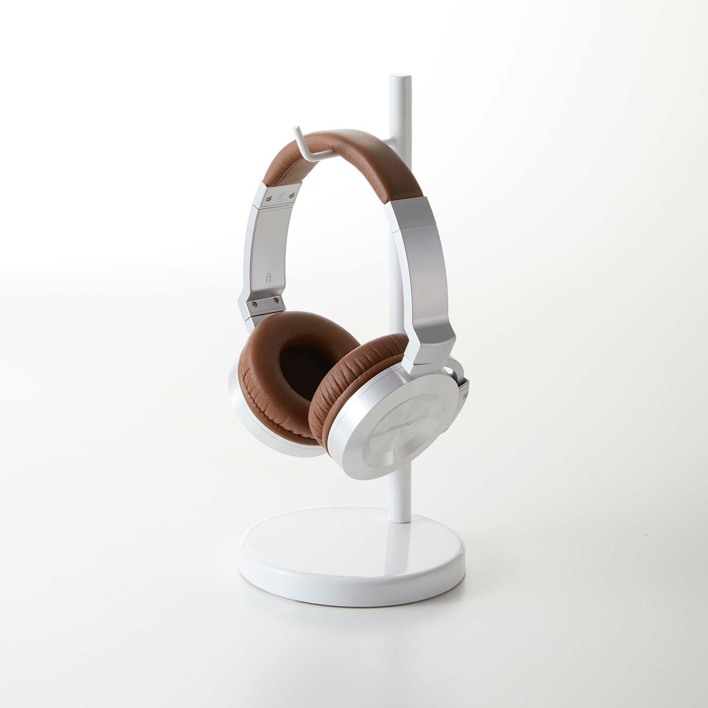 Sleek Steel Headphone Stand – Modern Desk Organizer
