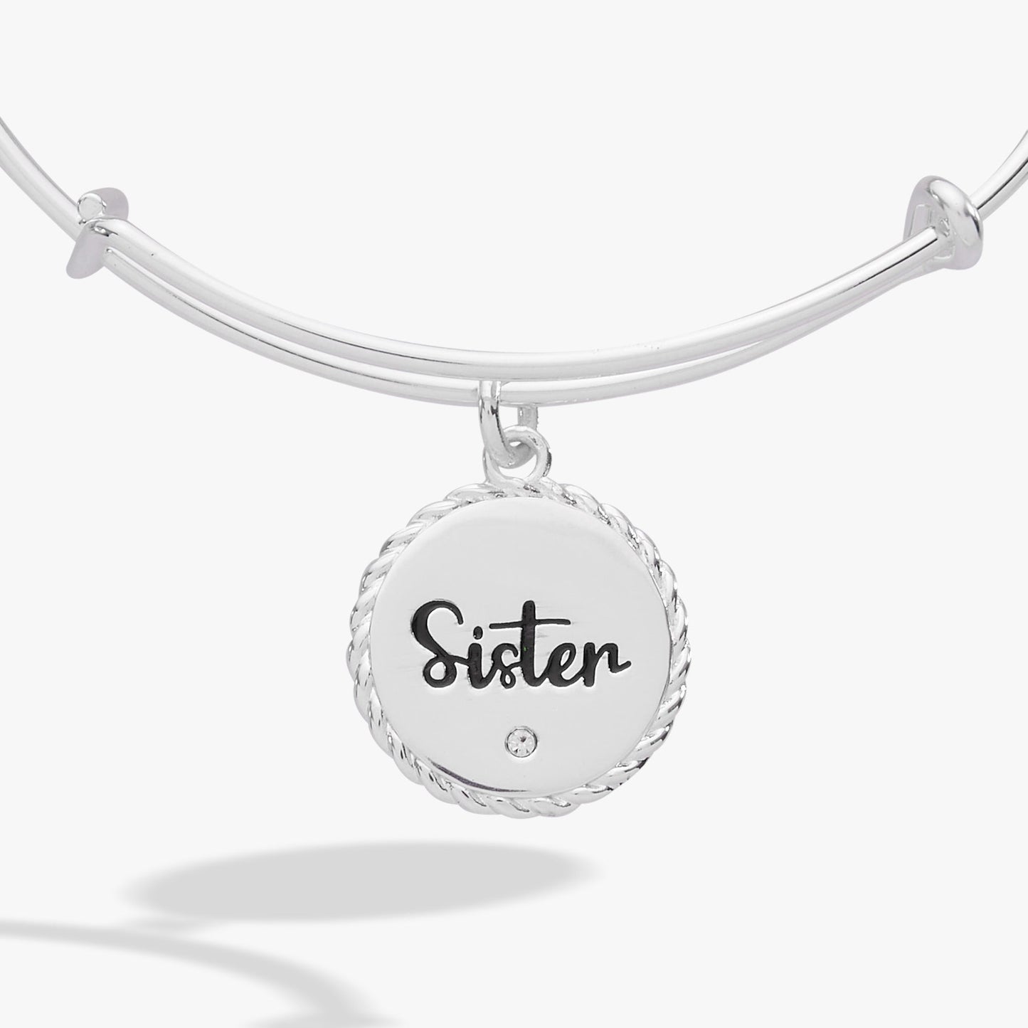 Sister Unbreakable Bonds Charm Bangle Bracelet Sentimental Gift