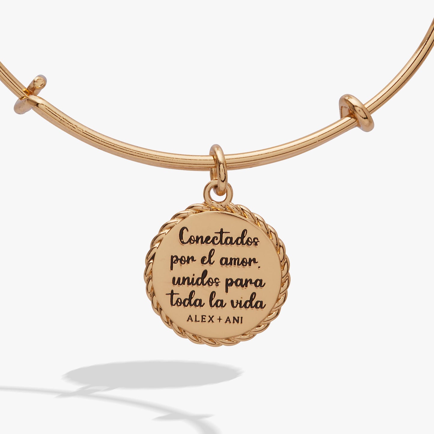 Mama Charm Bangle Bracelet with Engraved Message & Crystal Accent Gift
