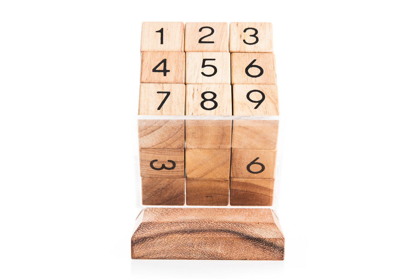 3D Wooden Sudoku Cube Puzzle — Handcrafted Brain Teaser
