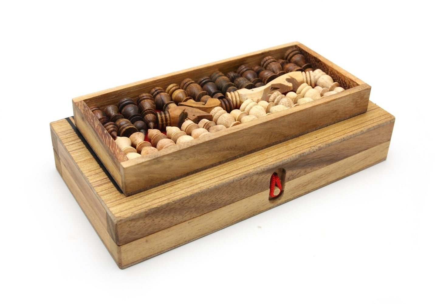 Chess, Checkers & Backgammon Foldable Wooden Game Set