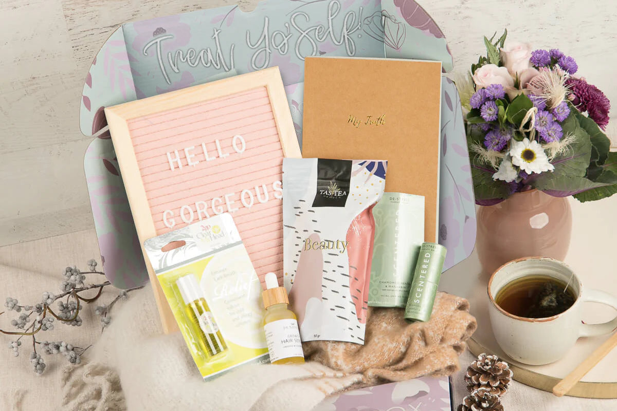 Cozy Self Care Gift Box with $170 Value Ships Immediately Today