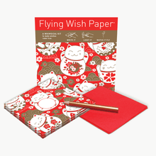Lucky Cat Flying Wish Paper