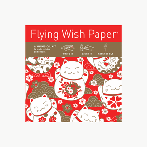 Lucky Cat Flying Wish Paper on GiftSuite.com