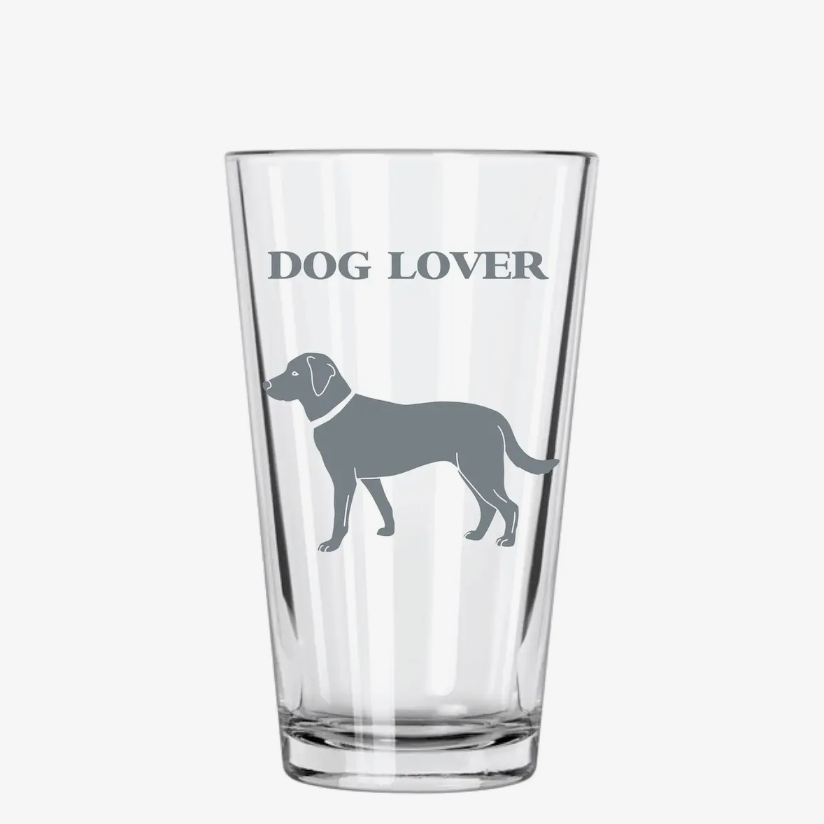 Dog Lover Pint Glass, Set of 2