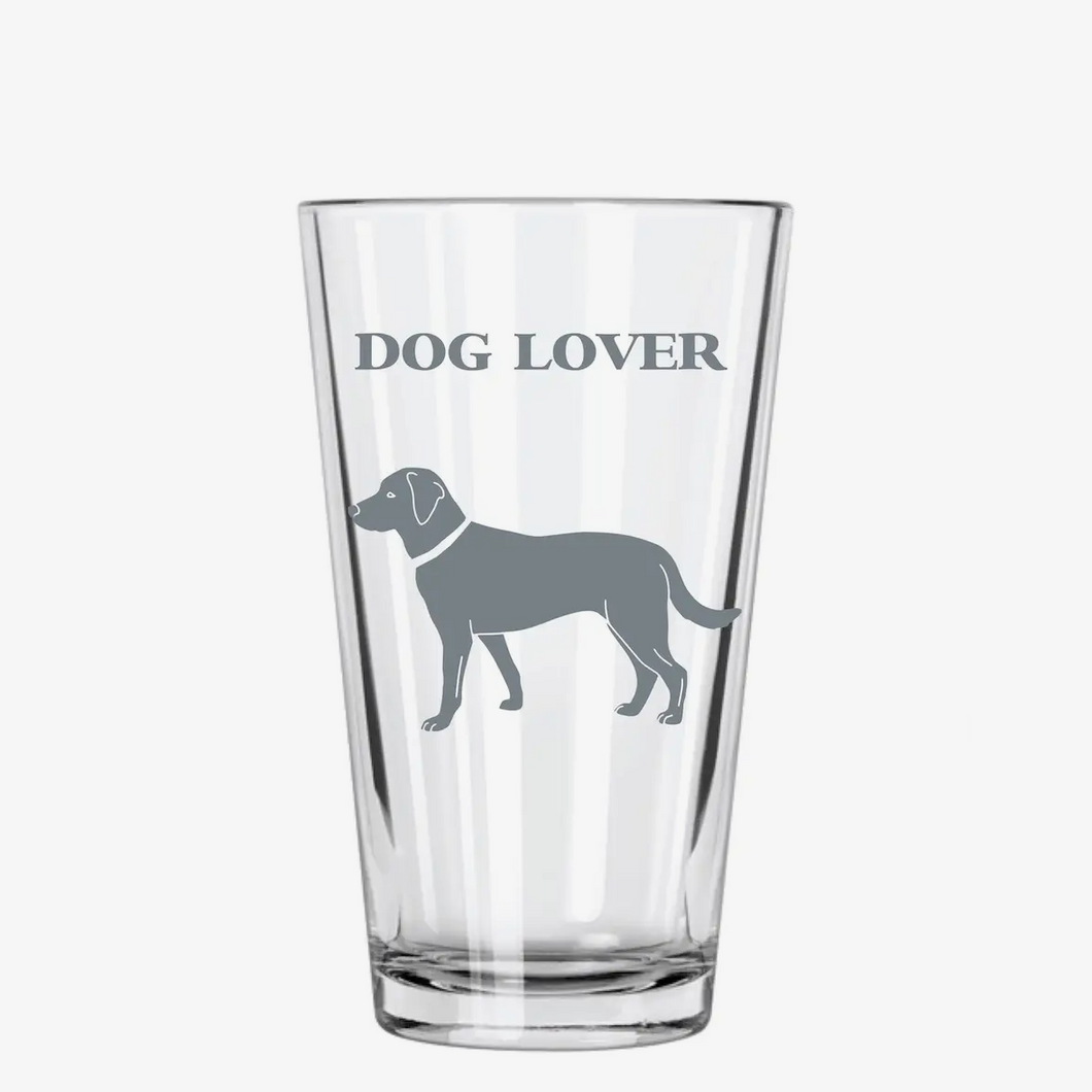 Dog Lover Pint Glass