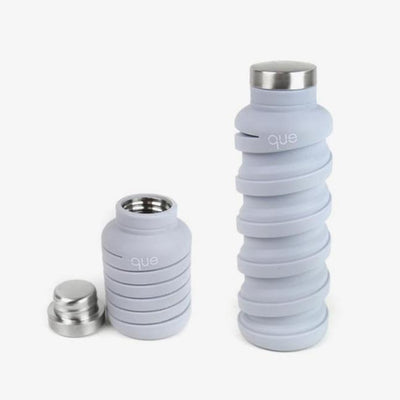 que Bottle Grey Collapsible Water Bottle