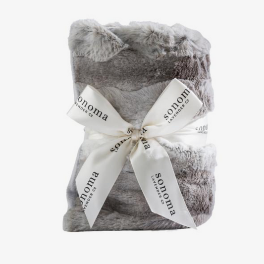 Sonoma Lavender Heated Spa Wrap - Platinum Angora