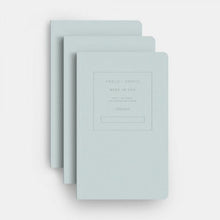 Ice Blue Embossed Office Notebook
