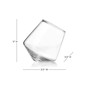 Viski Raye™️ Rolling Crystal Wine Glasses